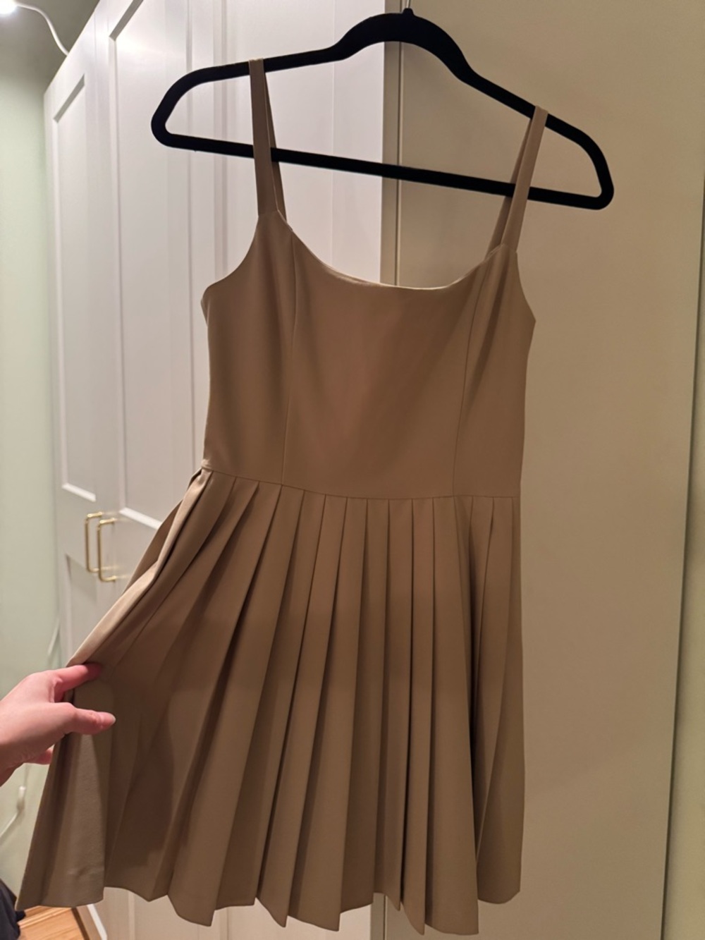 Sunday Best Neutral Taupe Dress “Trix dress”